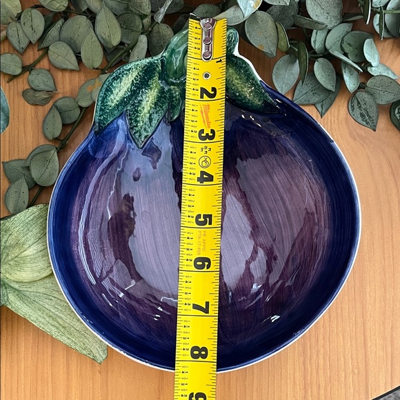 Eggplant Bowl Made in Italy EUC - Picture 4 of 7